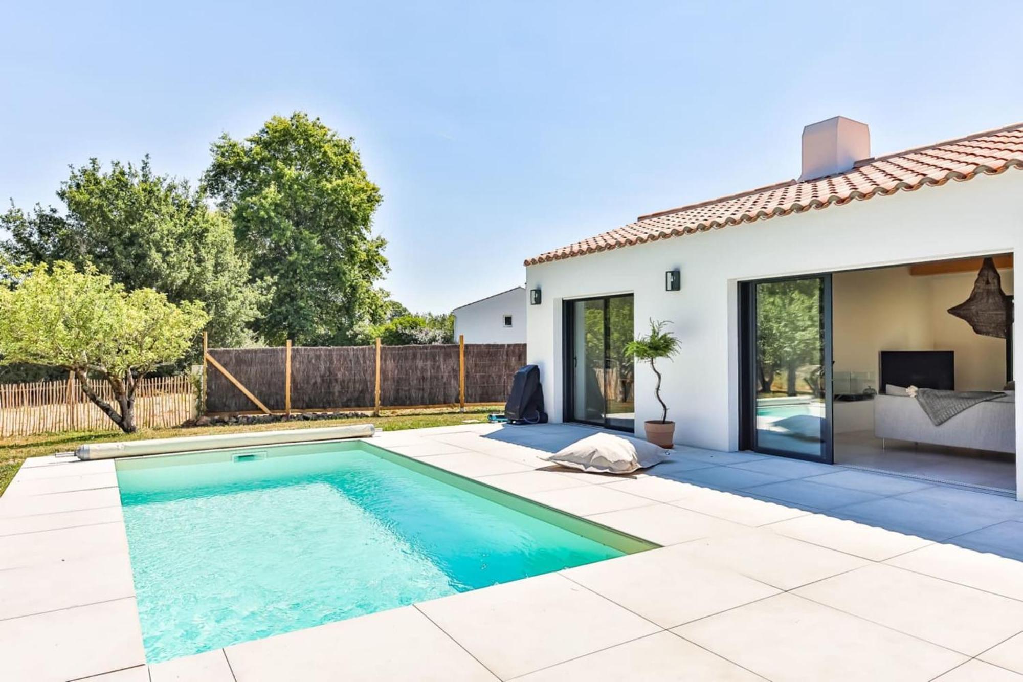 Chiron Reculeau - Piscine - Wifi Villa Bois-de-Cené Exteriör bild