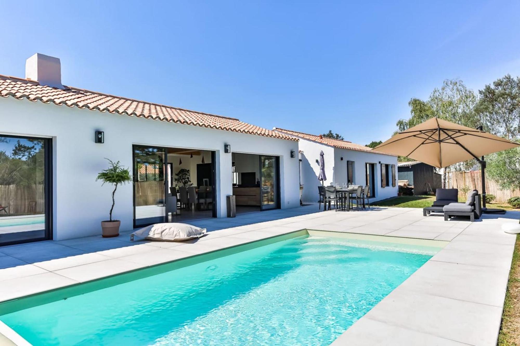 Chiron Reculeau - Piscine - Wifi Villa Bois-de-Cené Exteriör bild